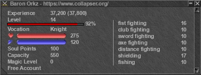 Signature for player Baron Orkz