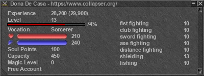 Signature for player Dona De Casa