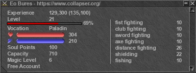 Signature for player Eo Bures