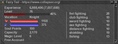 Signature for player Fairy Tail