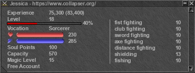 Signature for player Jessica