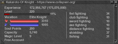 Signature for player Kakaroto Of Knight