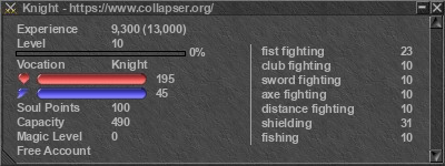 Signature for player Knight