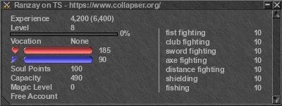 Signature for player Ranzay on TS