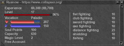 Signature for player Rusnow