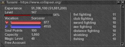 Signature for player Tunami