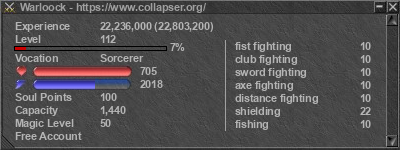 Signature for player Warloock